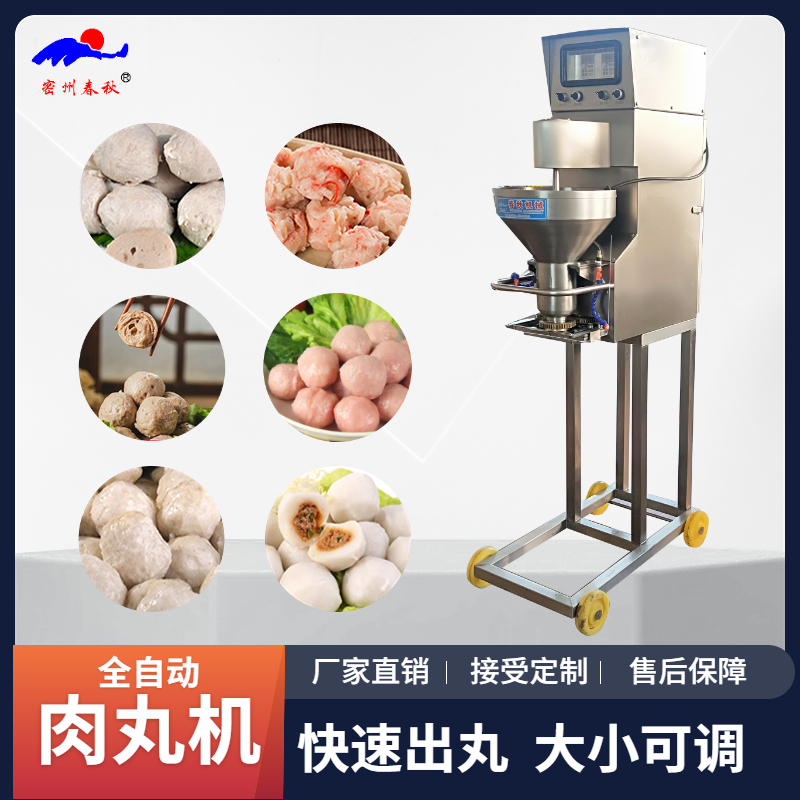 【肉丸機】實心丸（wán）子機 雞脯丸子 肉丸子（zǐ） 蝦丸魚（yú）丸 加工（gōng）整套設備